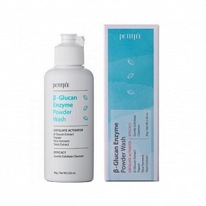 Petitfee Пудра энзимная очищающая с бета-глюканом 80 г