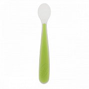 Chicco Ложка силиконовая мягкая зеленая 6м+