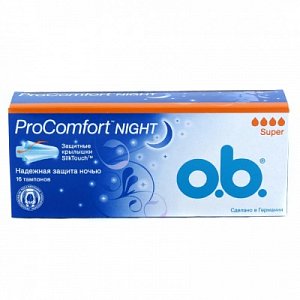 o.b. Procomfort Night Тампоны ночные Super 16 шт.