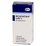 Ксалатан капли глазные 50 мкг мл флакон-капельница 2,5 мл Ксалатан капли глазные 50 мкг мл флакон-капельница 2,5 мл