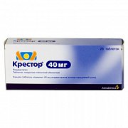 Крестор таблетки покрытые пленочной оболочкой 40 мг 28 шт. Крестор таблетки покрытые пленочной оболочкой 40 мг 28 шт.