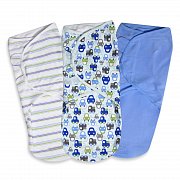 Summer Infant Конверт SwaddleMe пеленальный на липучке L 3 шт. Машинки