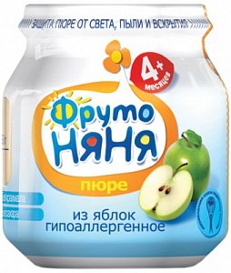 ФрутоНяня Пюре Яблоко с 4 мес. 100 г