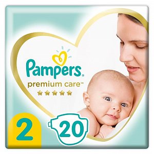 Pampers Подгузники Premium Care Mini 4-8 кг 20 шт.