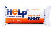 Бинт стерильный 5 мx10 см HELP Бинт стерильный 5 мx10 см HELP