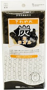 Kokubo Charcoal Мочалка массажная для тела 223145 24 х 100 см