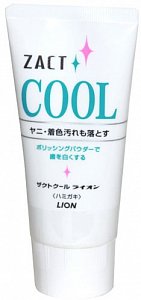 Lion Zact Cool Зубная паста для курящих с отбеливающим и освежающим эффектом 130 г