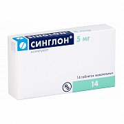 Синглон таблетки жевательные 5 мг 14 шт. Синглон таблетки жевательные 5 мг 14 шт.