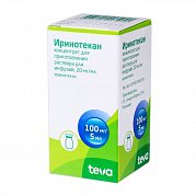 Иринотекан-Тева концентрат для приготовления растовора для инфузий 20 мг мл флакон 5 мл 1 шт. Иринотекан-Тева