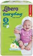 Libero Подгузники Everyday мега Midi 4-9 кг 74 шт.