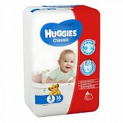 Huggies Подгузники Classic 4-9 кг 16 шт.