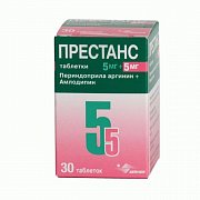 Престанс таблетки 5 мг+5 мг 30 шт. Престанс таблетки 5 мг+5 мг 30 шт.