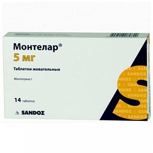 Монтелар таблетки жевательные 5 мг 14 шт.