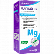 Магний В6 раствор для приема внутрь флакон 100 мл Эвалар (БАД) Магний В6 раствор для приема внутрь флакон 100 мл Эвалар (БАД)
