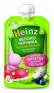 Heinz Пюре Яблоко черника с 5 мес. 100 г
