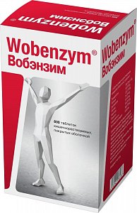 Вобэнзим таблетки покрытые кишечнорастворимой оболочкой 800 шт.