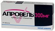 Апровель таблетки покрытые пленочной оболочкой 300 мг 14 шт. Апровель таблетки покрытые пленочной оболочкой 300 мг 14 шт.