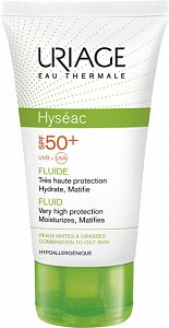 Uriage Hyseac Эмульсия для лица солнцезащитная SPF50+ 50 мл