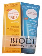 Bioderma Набор Photoderm Max Аквафлюид SPF50+ 40мл+Молочко после солнца 100мл
