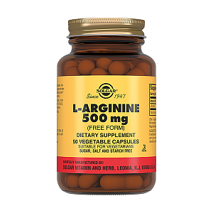 Солгар L-Аргинин капсулы 500 мг 50 шт. (БАД)