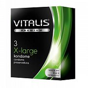 Vitalis Презервативы Premium large увеличенного размера 3 шт. Vitalis Презервативы Premium large увеличенного размера 3 шт.