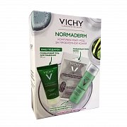 Vichy Набор Normaderm Корректирующий уход 50 мл+ подарки Маска очищающая поры  6 мл 2 шт.+Гель глубоко очищающий 50 мл