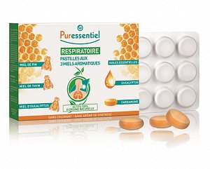 Puressentiel Леденцы ароматические &quot;3 меда&quot; 18 шт.