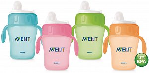 Волшебная чашка Авент 8331 с ручкой 12мес. 260 мл