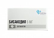Бисакодил таблетки покрытые кишечнорастворимой оболочкой 5 мг 30 шт. Бисакодил