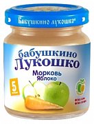Бабушкино лукошко Пюре морковь, яблоко с 5 мес. 100 г