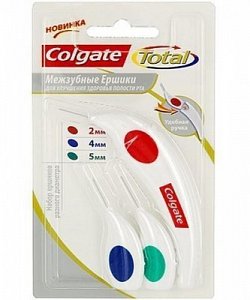 Colgate Межзубные Ершики диаметр 2; 4; 5 мм 3 шт.