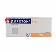 Диротон таблетки 5 мг 28 шт. Диротон таблетки 5 мг 28 шт.