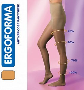 Ergoforma Колготки компрессионные 112 1 класс компрессии р.5 Телесный