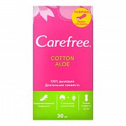 Carefree [Кэфри] Прокладки ежедневные Cotton Aloe №30