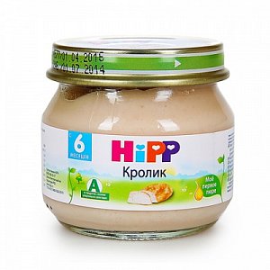 Hipp Пюре Кролик с 6 мес. 80 г