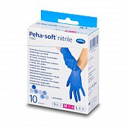 Peha-Soft Перчатки нириловые нестерильные неопудренные размер L 10 шт. (5 пар)