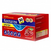 Коллаген Ультра плюс глюкозамин порошок пакетики 8 г 30 шт. Вишня (БАД) Коллаген Ультра плюс