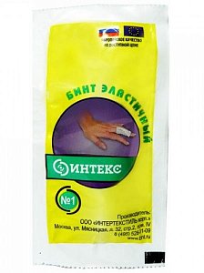 Бинт эластичный трубчатый сетчатый Интекс р.1