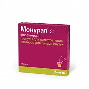 Монурал гранулы для приготовления раствора для приема внутрь 3 г пакетики 2 шт. Монурал