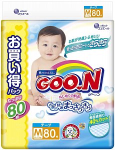 GooN Подгузники Ultra 6-11 кг 80 шт. M