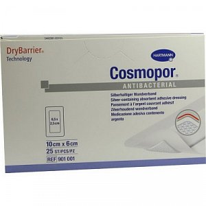 Повязка космопор антибактериальная с серебром 10 см х 6 см 1 шт.