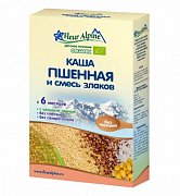 Fleur Alpine Каша молочная пшенная и смесь злаков Organic 6 мес. 175 г