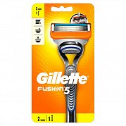 Gillette Fusionс Бритва мужская с 2 сменными кассетами Gillette Fusionс Бритва мужская с 2 сменными кассетами
