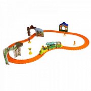 Поезд динозавров Железная дорога с электропоездом из 3-х вагонов