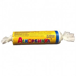 Аскорбинка с сахаром таблетки 2,9 г 10 шт. крутка Яблоко ЭкоФарм