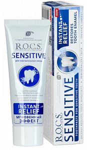 R.O.C.S. Sensitive Зубная паста Мгновенный эффект 94 г