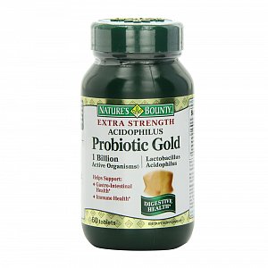 Nature`s Bounty Ацидофилус Пробиотик голд таблетки 60 шт. (БАД)