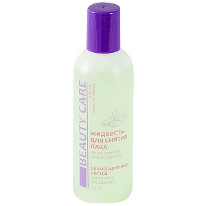 BC Beauty Care Жидкость для снятия лака для ослабленных ногтей Укрепление с маслом жожоба и провитамином B5, без ацетона 100 мл