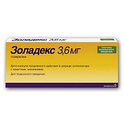 Золадекс капсулы для подкожного введения пролонгированного действия 3,6 мг шприц-аппликатор 1 шт. Золадекс капсулы для подкожного введения пролонгированного действия 3,6 мг шприц-аппликатор 1 шт.