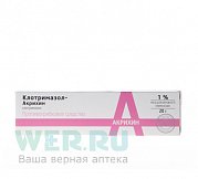Клотримазол-Акрихин мазь для наружного применения 1% туба 20 г Клотримазол-Акрихин